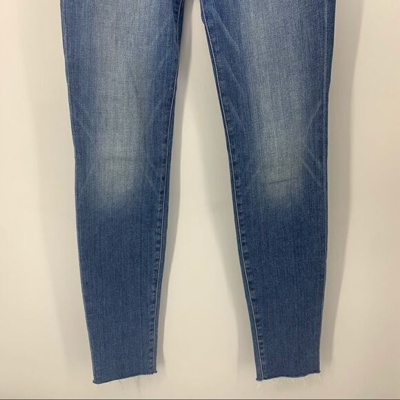 Frame Le Skinny De Jeanne Distressed raw Hemline Ankle Jeans [size 25] - Picture 6 of 13